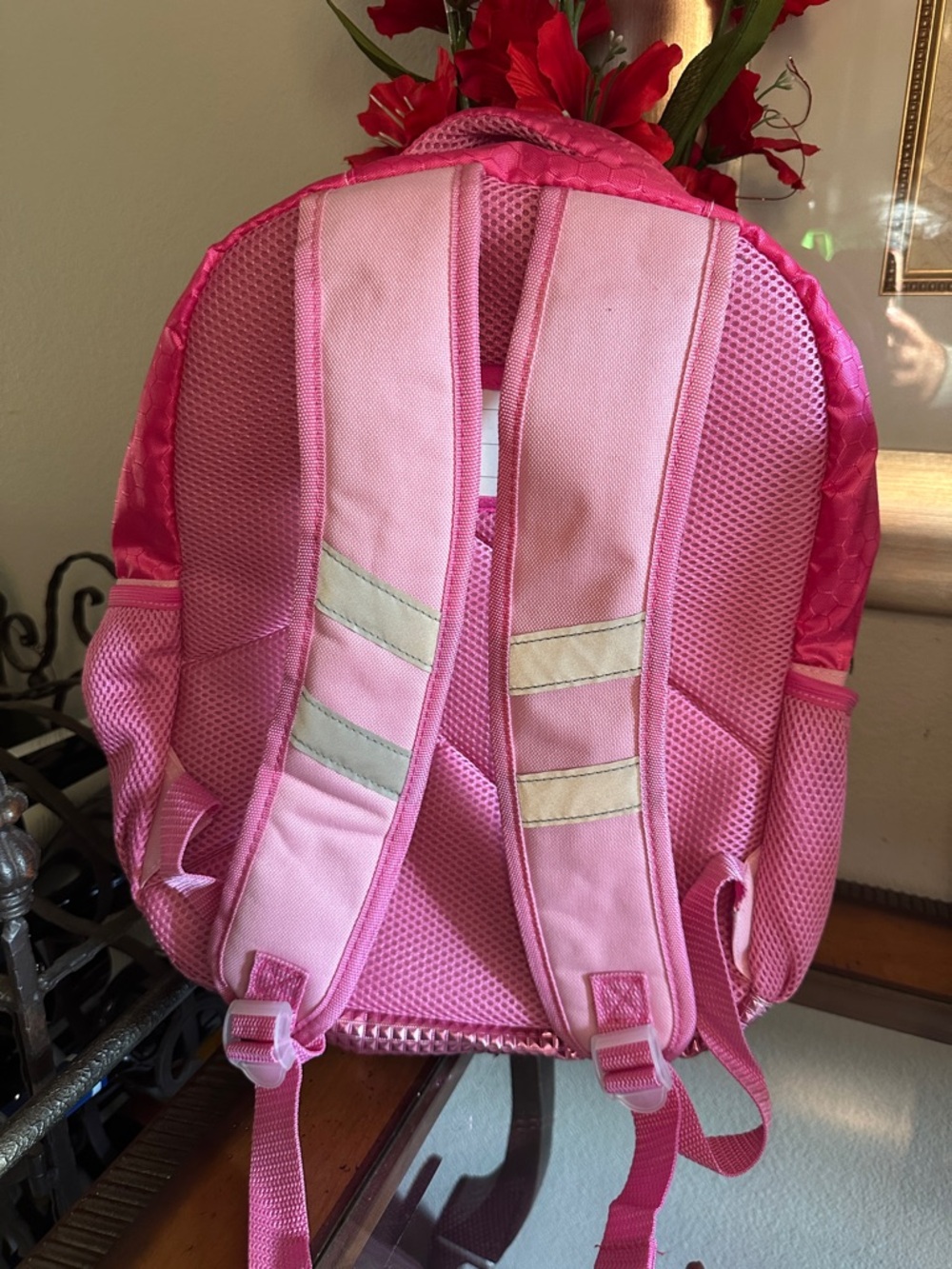 Disney Pink Princess Backpack with Multicolor Character Art - Picture 3 of 6